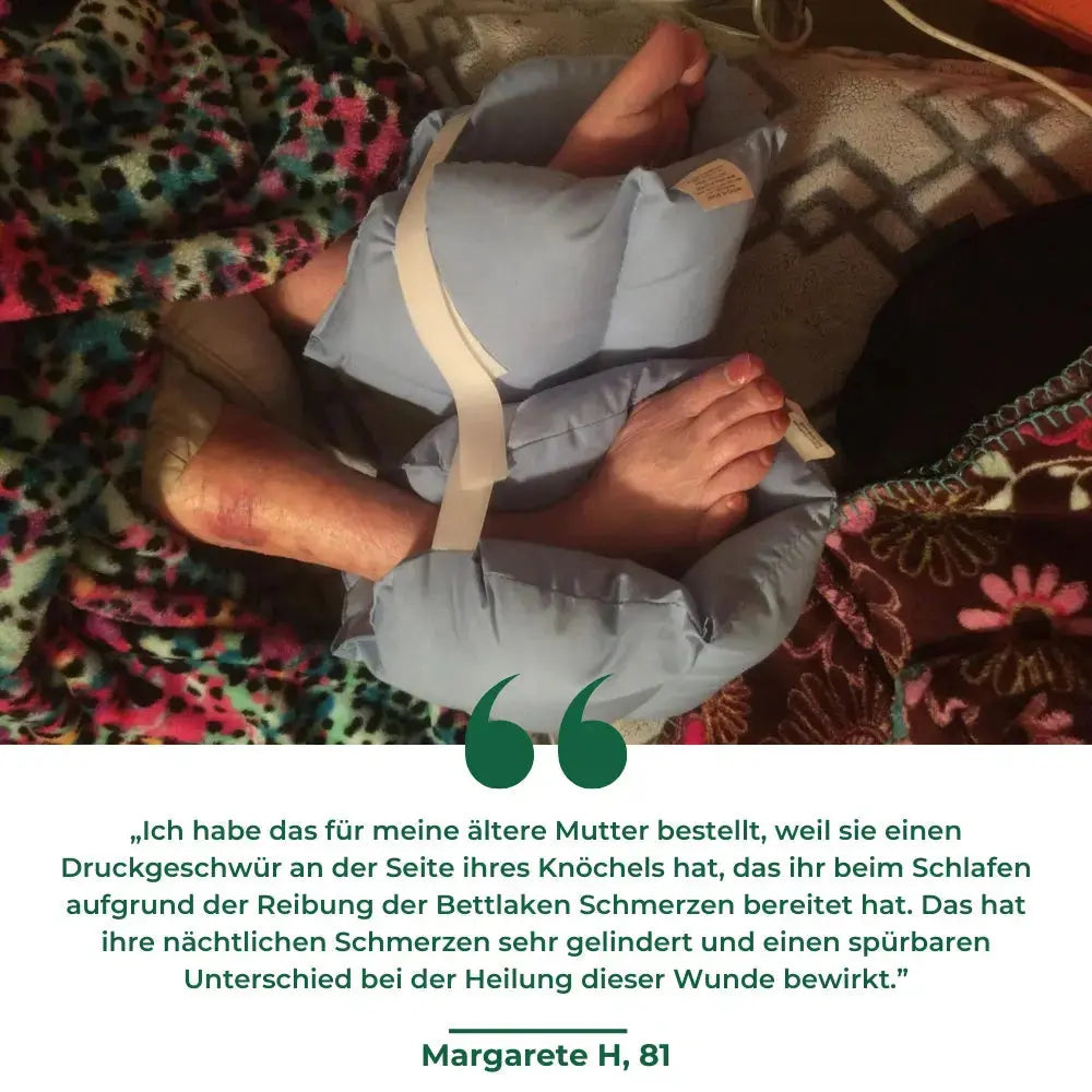 Fersenschmerzen ade – mit dem Reliva™ Fersenkissen wieder schmerzfrei gehen!
Sofortige Schmerzlinderung: Spürbare Entlastung bei Fersenschmerzen – ideal bei Plantarfasziitis, Fersensporn oder Achillessehnenschmerzen. Schon ab dem ersten Schritt werden Sie den Unterschied fühlen.
Entlastendes, orthopädisches Design: Verteilt den Druck gleichmäßig auf den ganzen Fuß und entlastet die Ferse – so wird der natürliche Heilungsprozess unterstützt. Sie gewinnen Ihre Bewegungsfreiheit zurück, Schritt für Schritt.
Ho